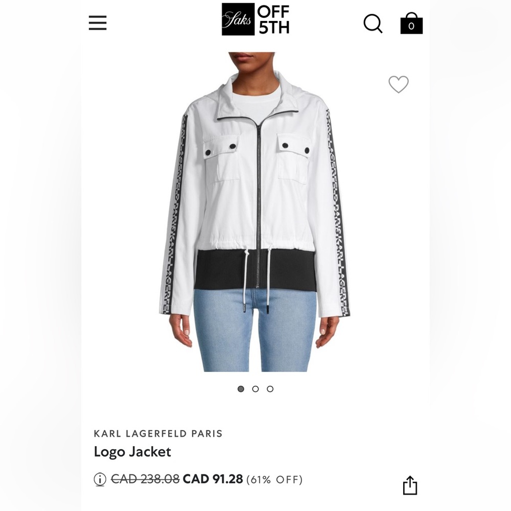 Karl Lagerfeld Paris Logo Jacket
